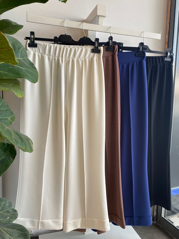 SENTEZ NERVÜRLÜ BAMBU DUBLE PAÇA PANTOLON