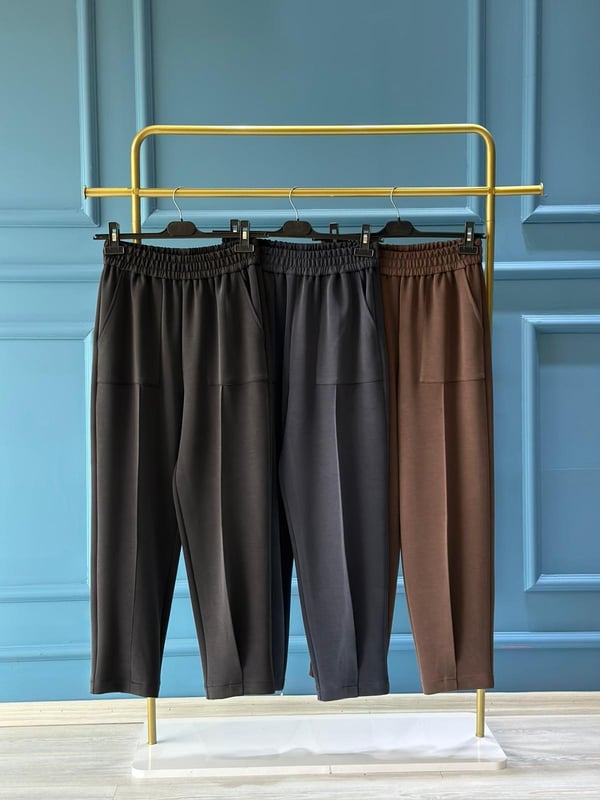 SENTEZ Noir Kargo Cepli Pantolon