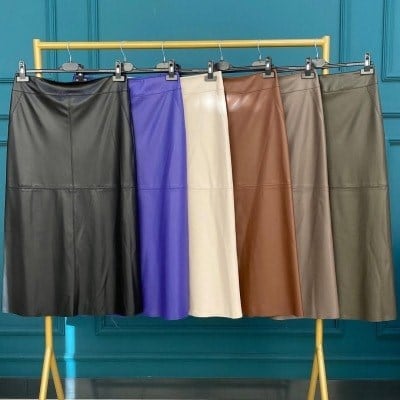 SENTEZ PARÇALI DERİ ÇAN ETEK