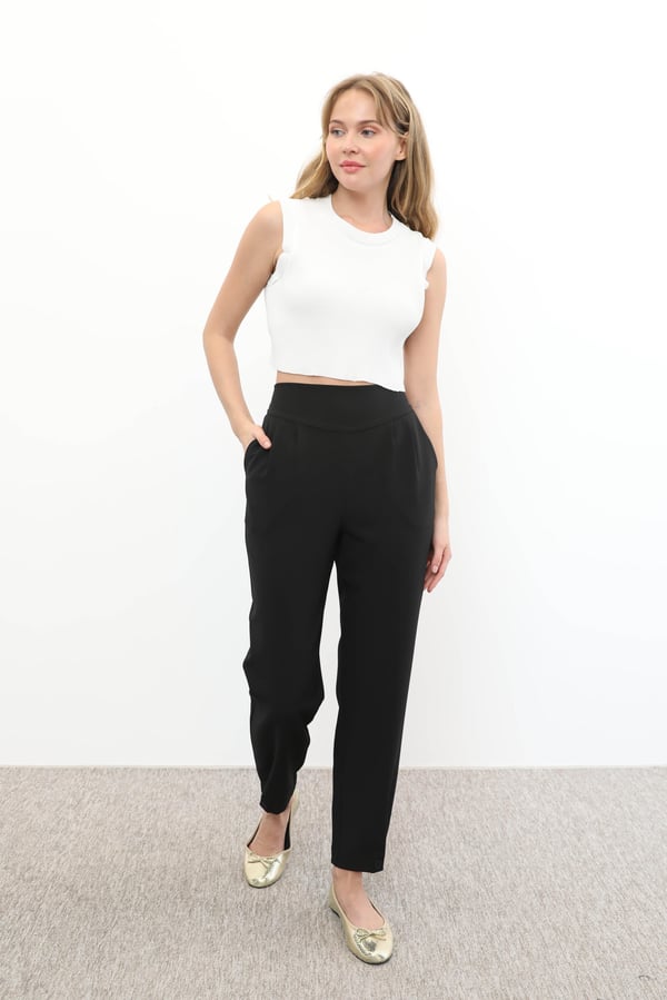 SENTEZ VİCTORİA PAÇA DÜĞME DETAY PANTOLON