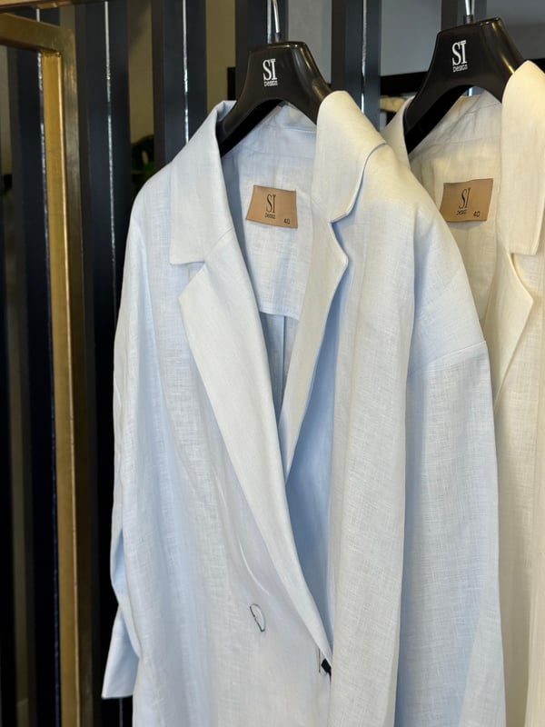 Sİ Design 11100 Kemik Düğmeli Blazer Ceket