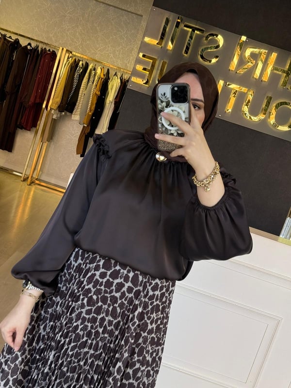 Sİ DESİGN my8 4204 Gold Detaylı Tasarım Tunik