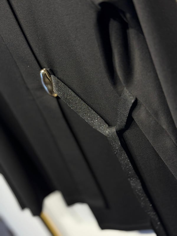 Sİ DESİGN my8 4223 Yandan Bağlamalı Yarım Boyunlu Tasarım Tunik