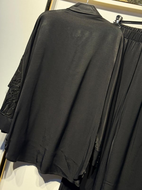 TIĞ TRİKO Pul Nakış Brode Kombinli Gömlek Tunik Pantolon Takım