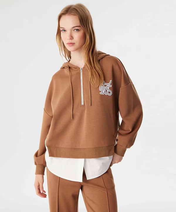 TWİST LOGO NAKIŞLI SWEATSHIRT