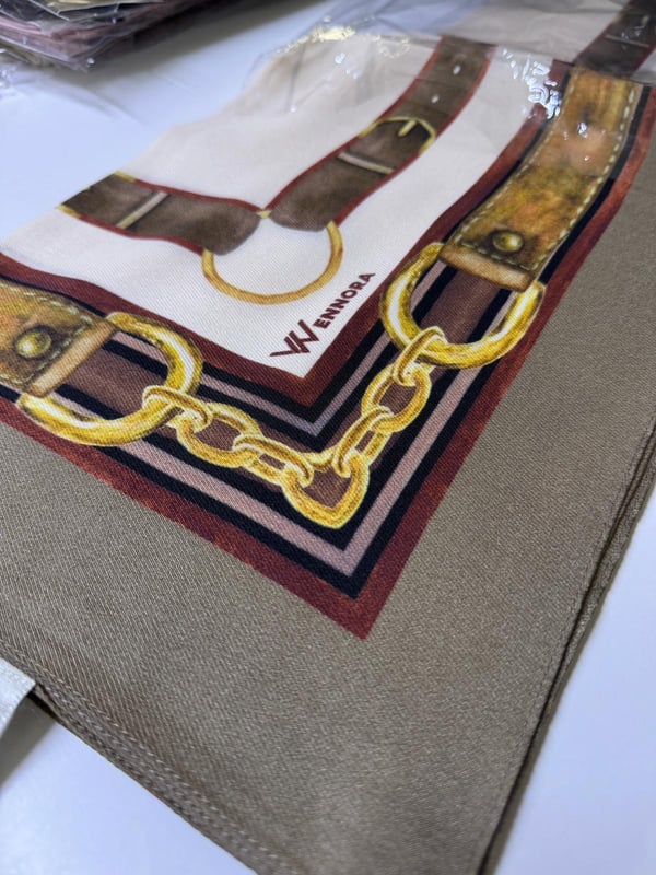 WENNORA Elegance Blend Kemer Desenli Şal