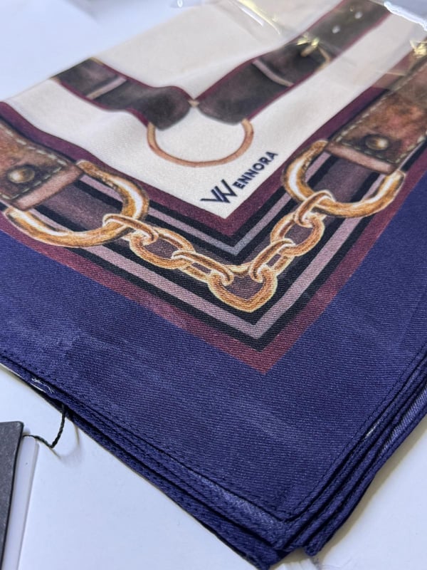 WENNORA Elegance Blend Kemer Desenli Şal