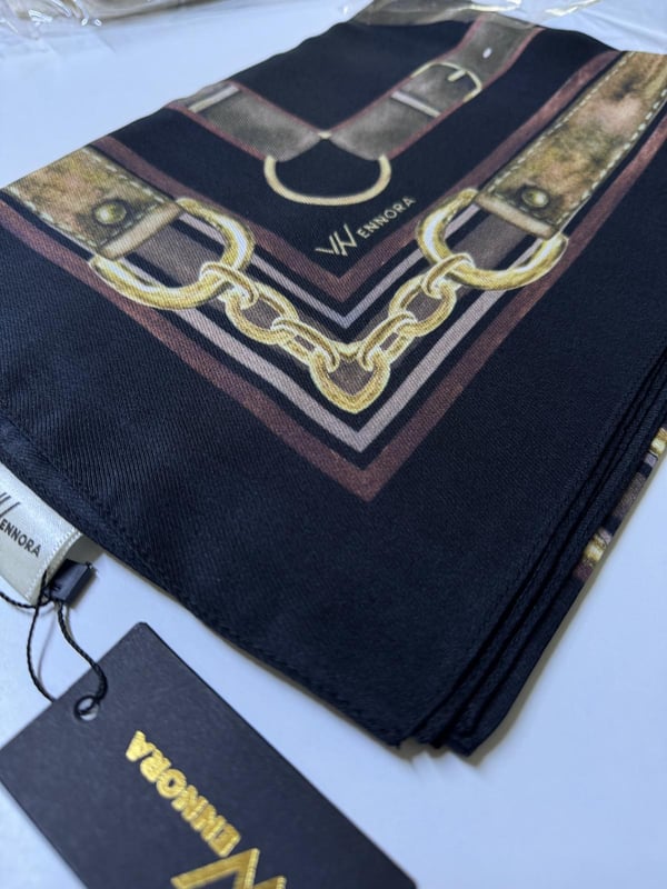 WENNORA Elegance Blend Kemer Desenli Şal