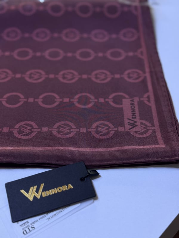 WENNORA Royal Shine Halka Zincir Desenli Şal