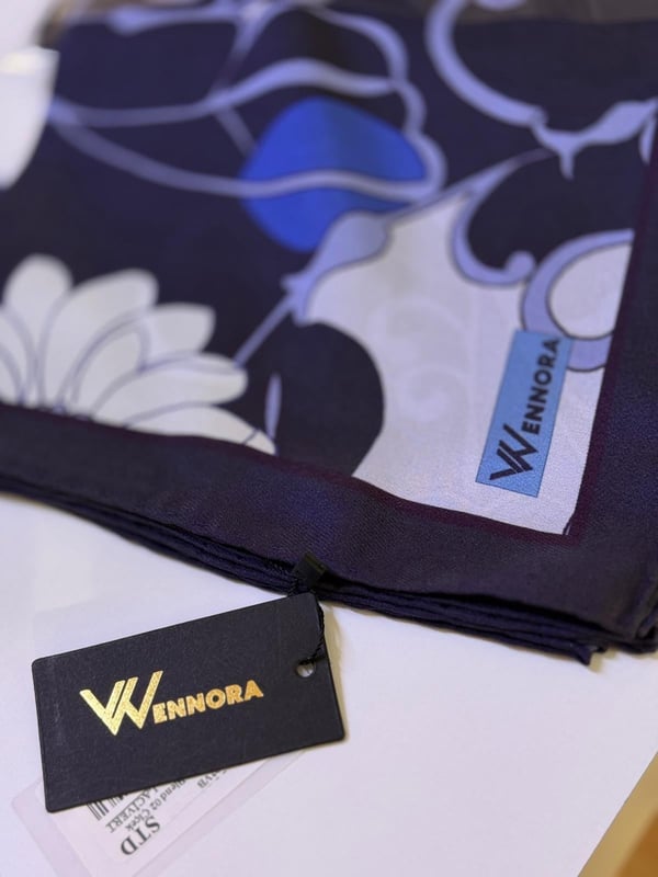 WENNORA Velvent Blend 02 Çiçek Desen Tasarım Şal