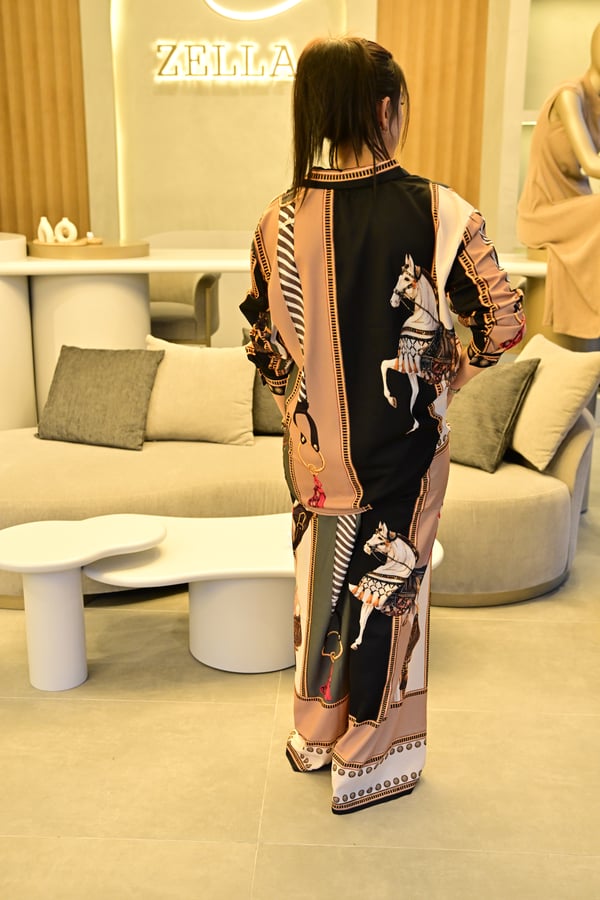 Hermes Desenli Takım İthal Jessica Kumas