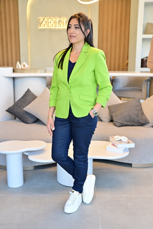 Lime Yeşili Blazer Ceket