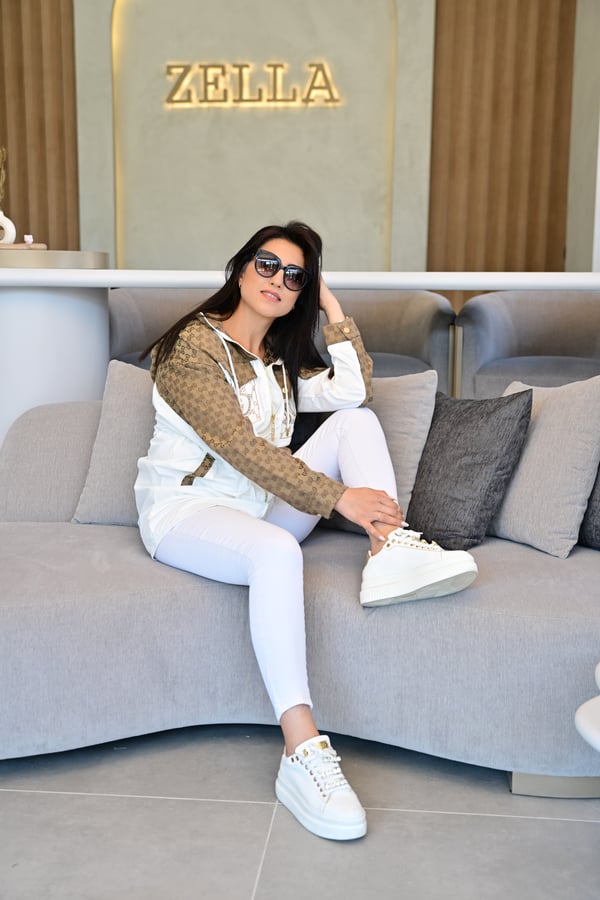 Monogram Detaylı Kapüşonlu Mont