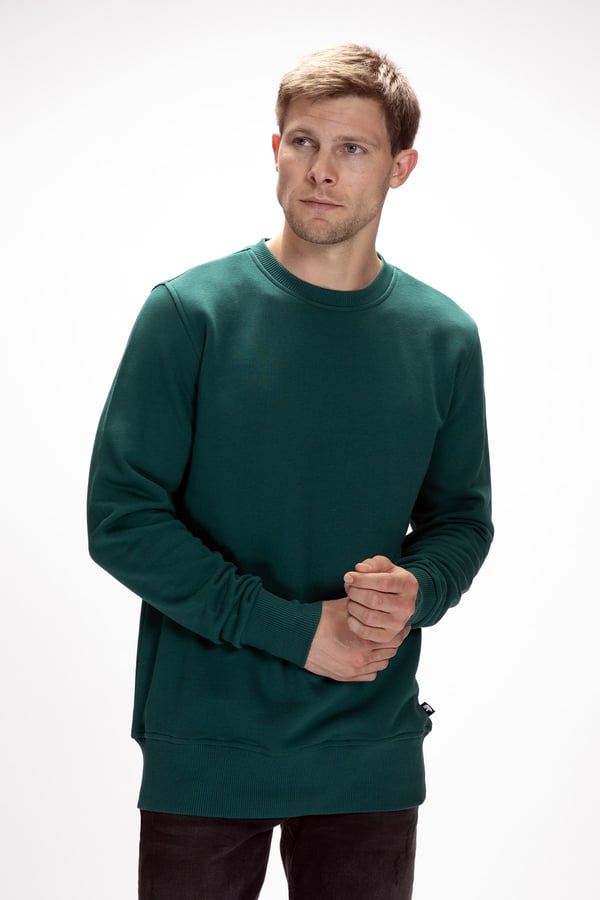 Bad Bear CORNER CREWNECK Yeşil Erkek Sweatshirt