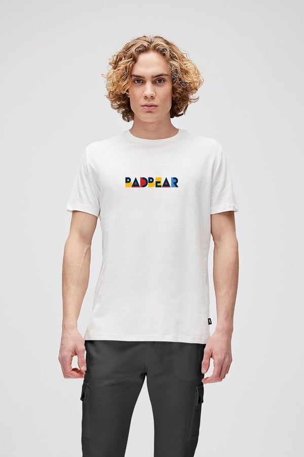 Bad Bear RETRO COLORS T-SHIRT Beyaz Erkek T-Shirt
