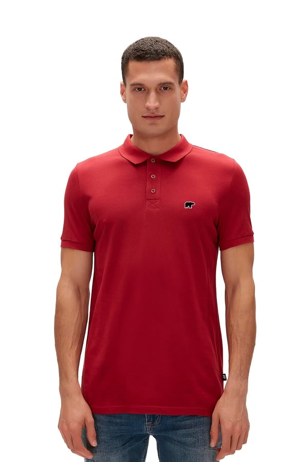 Bad Bear RIXON POLO NECK TİŞORT Kırmızı Erkek T-Shirt