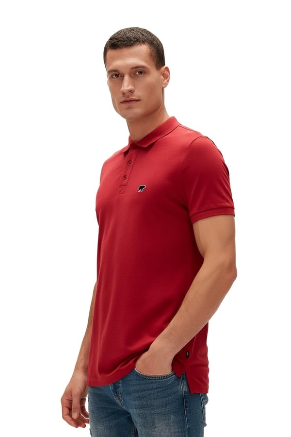 Bad Bear RIXON POLO NECK TİŞORT Kırmızı Erkek T-Shirt