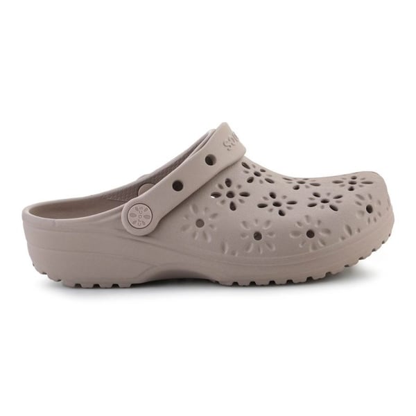 Crocs Classic Floral Cut Out Clog Kahverengi Unisex Terlik