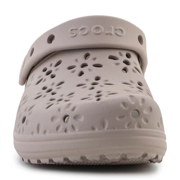 Crocs Classic Floral Cut Out Clog Kahverengi Unisex Terlik