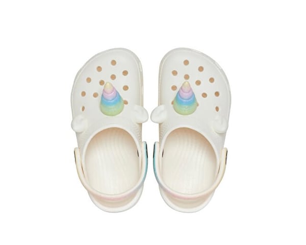 Crocs Classic IAM Rainbow UnicornCgT Bej Kız Çocuk Terlik