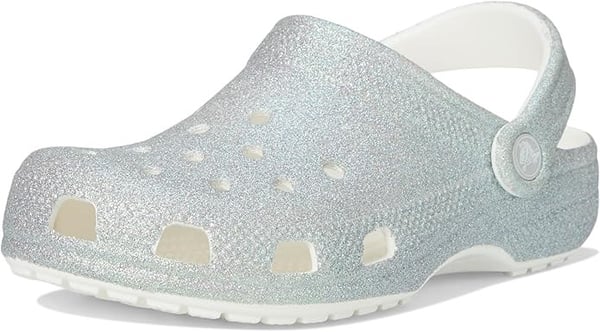 Crocs Classic Iridescent Glitter CgK Beyaz Kız Çocuk Terlik