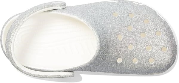 Crocs Classic Iridescent Glitter CgK Beyaz Kız Çocuk Terlik