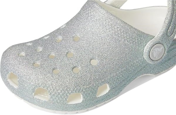 Crocs Classic Iridescent Glitter CgT Beyaz Kız Çocuk Terlik