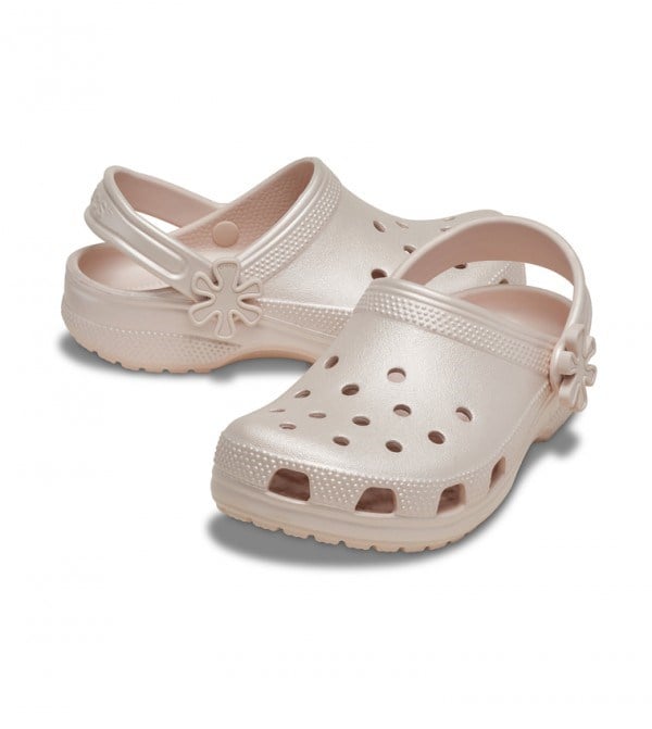 Crocs Classic Pearl Shine Clog K Pudra Kız Çocuk Terlik