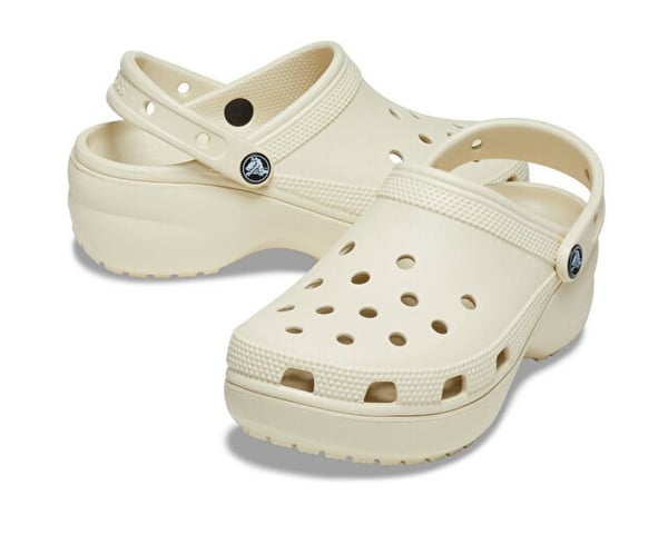 Crocs Classic Platform Clog W Bej Kadın Terlik