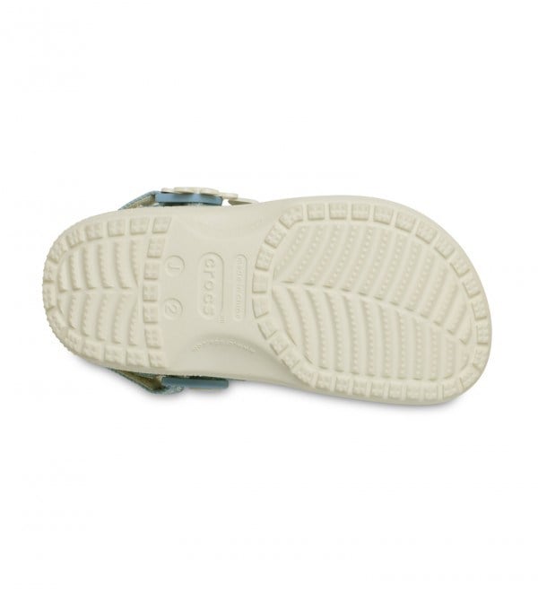 Crocs Clsc Dnm Flwr Adj BackstrapCgK Kırık Beyaz Kız Çocuk Terlik