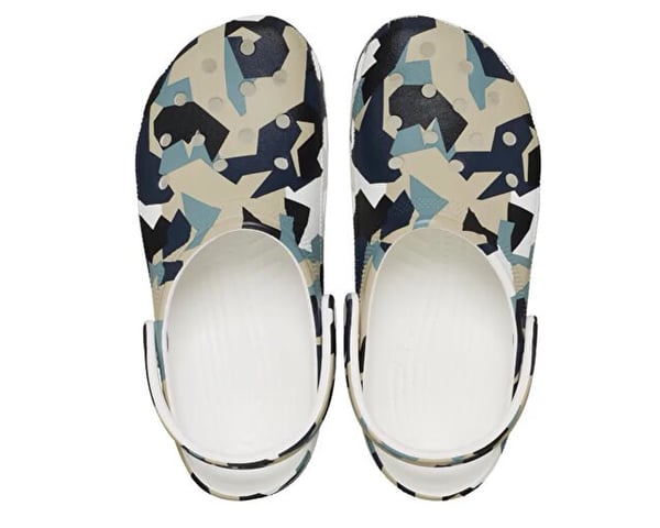 Crocs Geo Camo Clog Beyaz Erkek Terlik