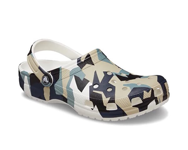 Crocs Geo Camo Clog Beyaz Erkek Terlik