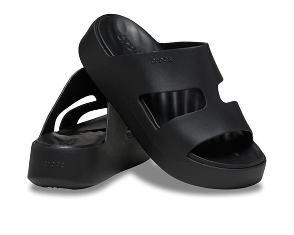 Crocs Getaway Platform H-Strap Siyah Kadın Terlik