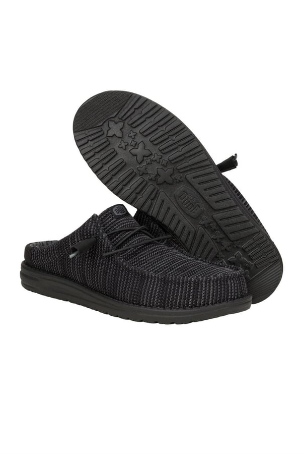 Hey Dude Wally Slip Stretch Sox Siyah Erkek Terlik