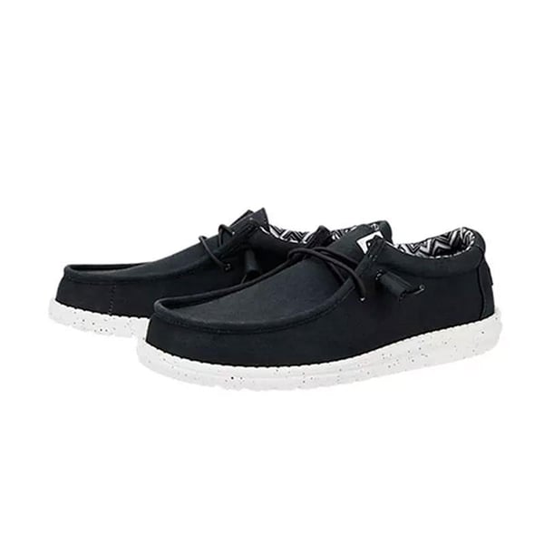 Hey Dude Wally Stretch Canvas Siyah Erkek Günlük Ayakkabı