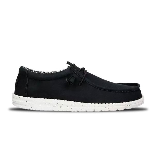Hey Dude Wally Stretch Canvas Siyah Erkek Günlük Ayakkabı