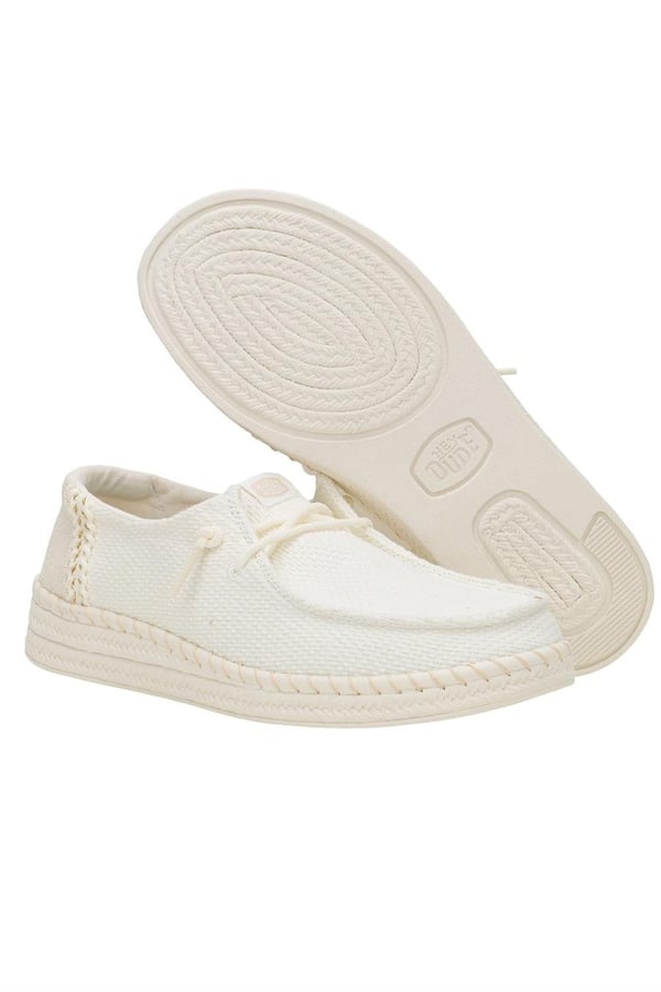 Hey Dude Wendy Espadrille Woven Beyaz Kadın Günlük Ayakkabı