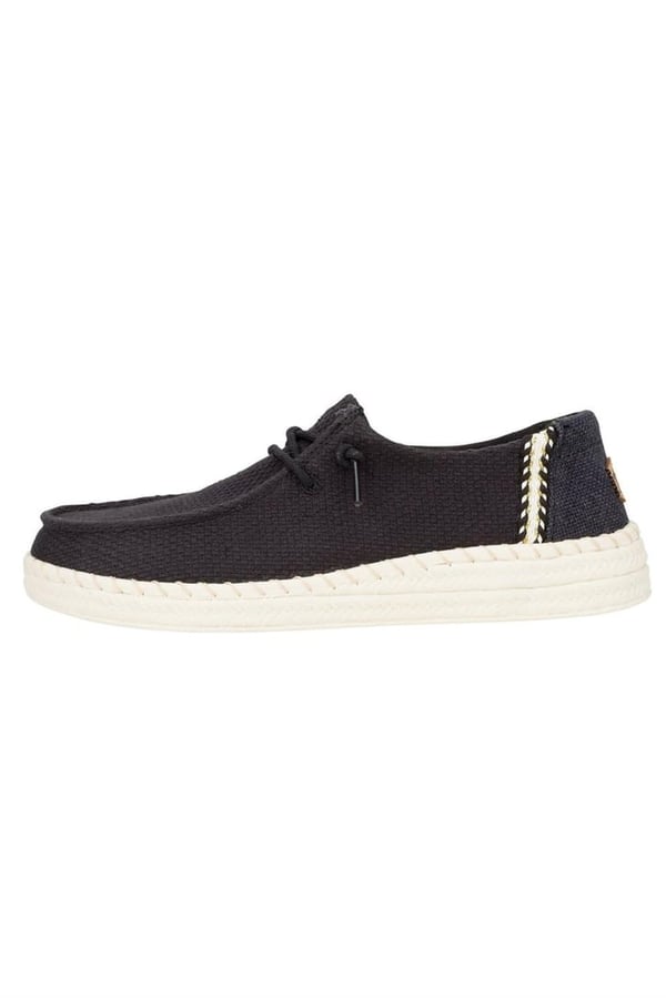 Hey Dude Wendy Espadrille Woven Siyah Kadın Günlük Ayakkabı