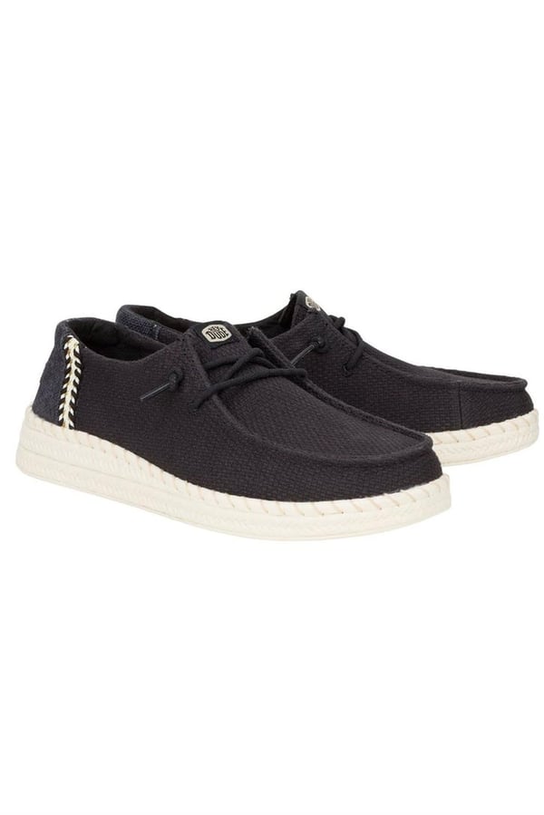 Hey Dude Wendy Espadrille Woven Siyah Kadın Günlük Ayakkabı