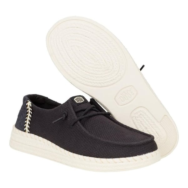 Hey Dude Wendy Espadrille Woven Siyah Kadın Günlük Ayakkabı