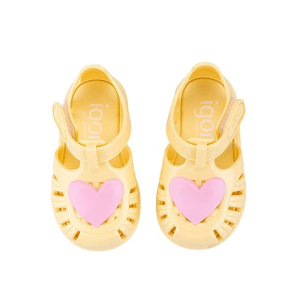 Igor S10310 TOBBY GLOSS LOVE Sarı Kız Çocuk Sandalet
