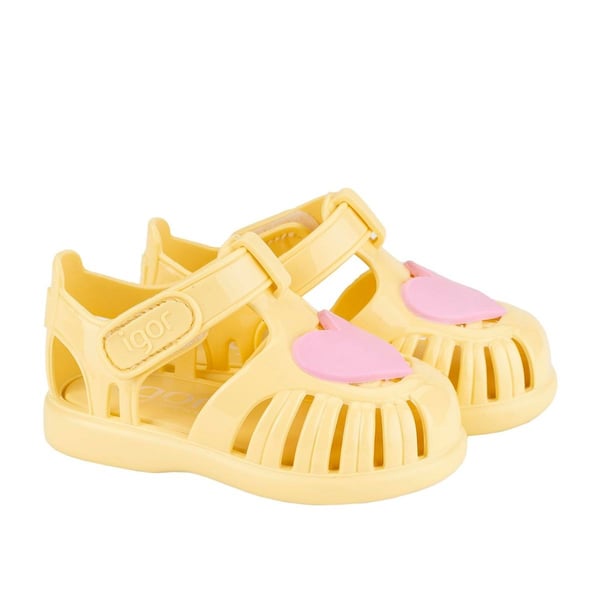 Igor S10310 TOBBY GLOSS LOVE Sarı Kız Çocuk Sandalet