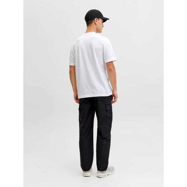 Jack&Jones JCOFUSION CHEST BRAND TEE SS CREW NOOS Beyaz Erkek T-Shirt
