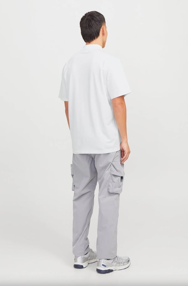Jack&Jones JCOFUSION PIQUE POLO SS SN Beyaz Erkek Gömlek