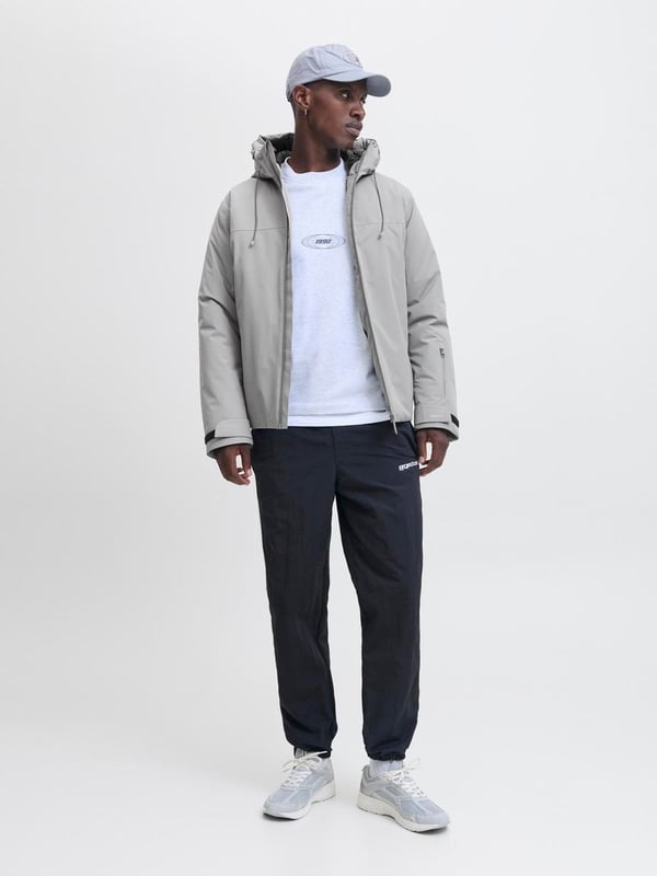 Jack&Jones JCOFUSION TECHNICAL JACKET SN Gri Erkek Ceket