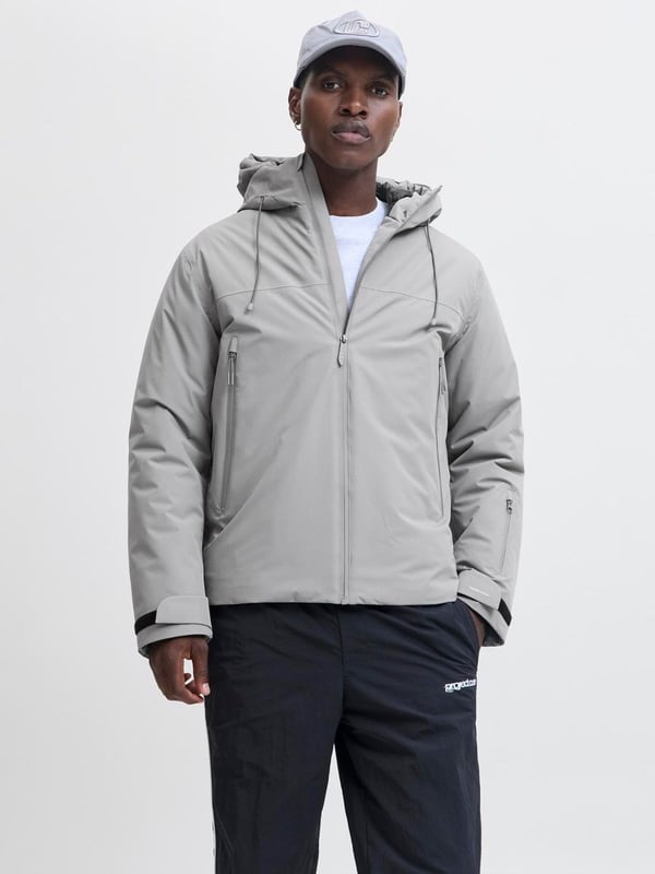 Jack&Jones JCOFUSION TECHNICAL JACKET SN Gri Erkek Ceket