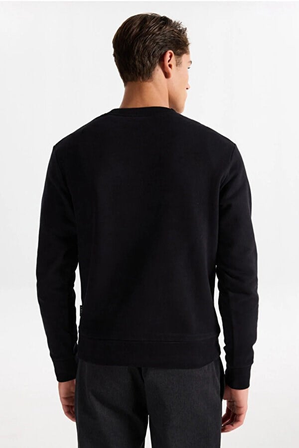 Jack&Jones JCOSTANCE SWEAT CREW NECK Siyah Erkek Sweatshirt