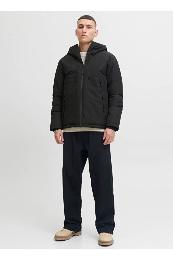 Jack&Jones JCOUNION LIGHT PADDED BLOCKING JACKET SN Siyah Erkek Ceket