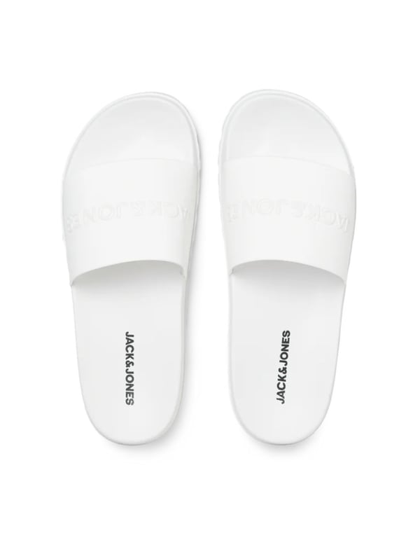 Jack&Jones JFWDENNIS RAISED SLIDER Beyaz Erkek Terlik