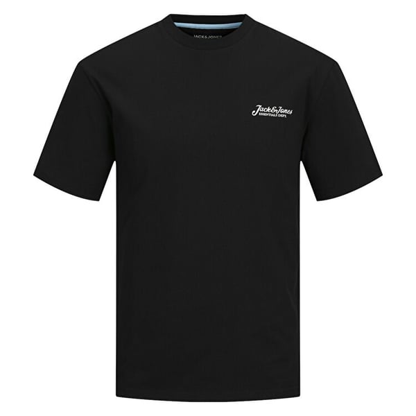 Jack&Jones JJBEAU TEE SS FRONTPRINT CREW NECK LN Siyah Erkek T-Shirt